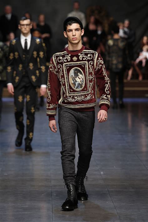 dolce gabbana fall winter 2016 show|dolce and gabbana winter 2016 men fashion show runway.